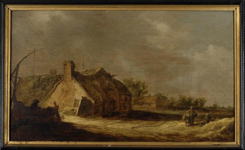 Paysage aux chaumières ; Paysage avec maisons (autre titre)
