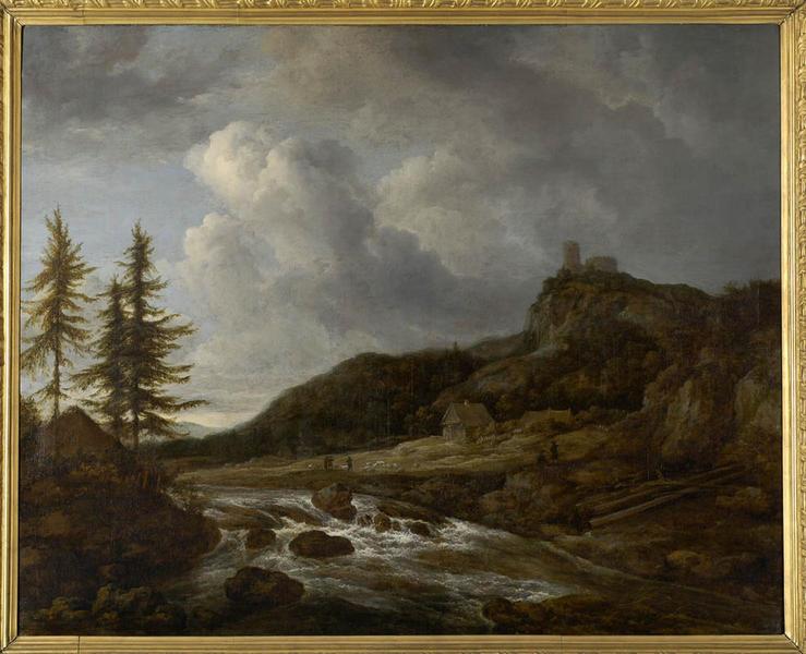 Paysage montagneux avec torrent