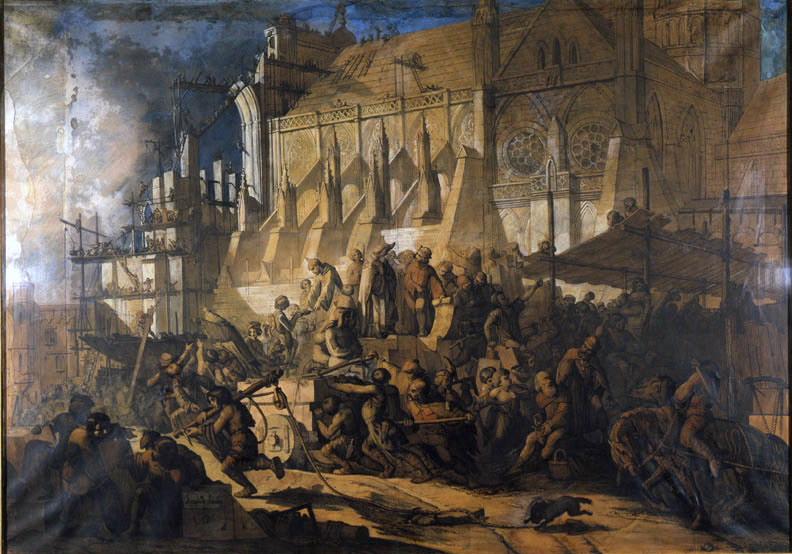 La construction de la cathédrale de Strasbourg