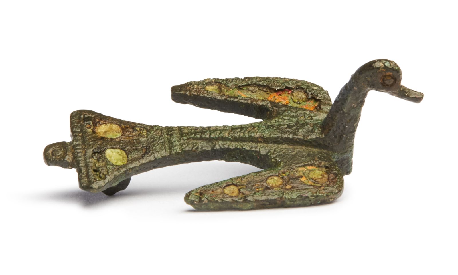 Fibule aviforme émaillée