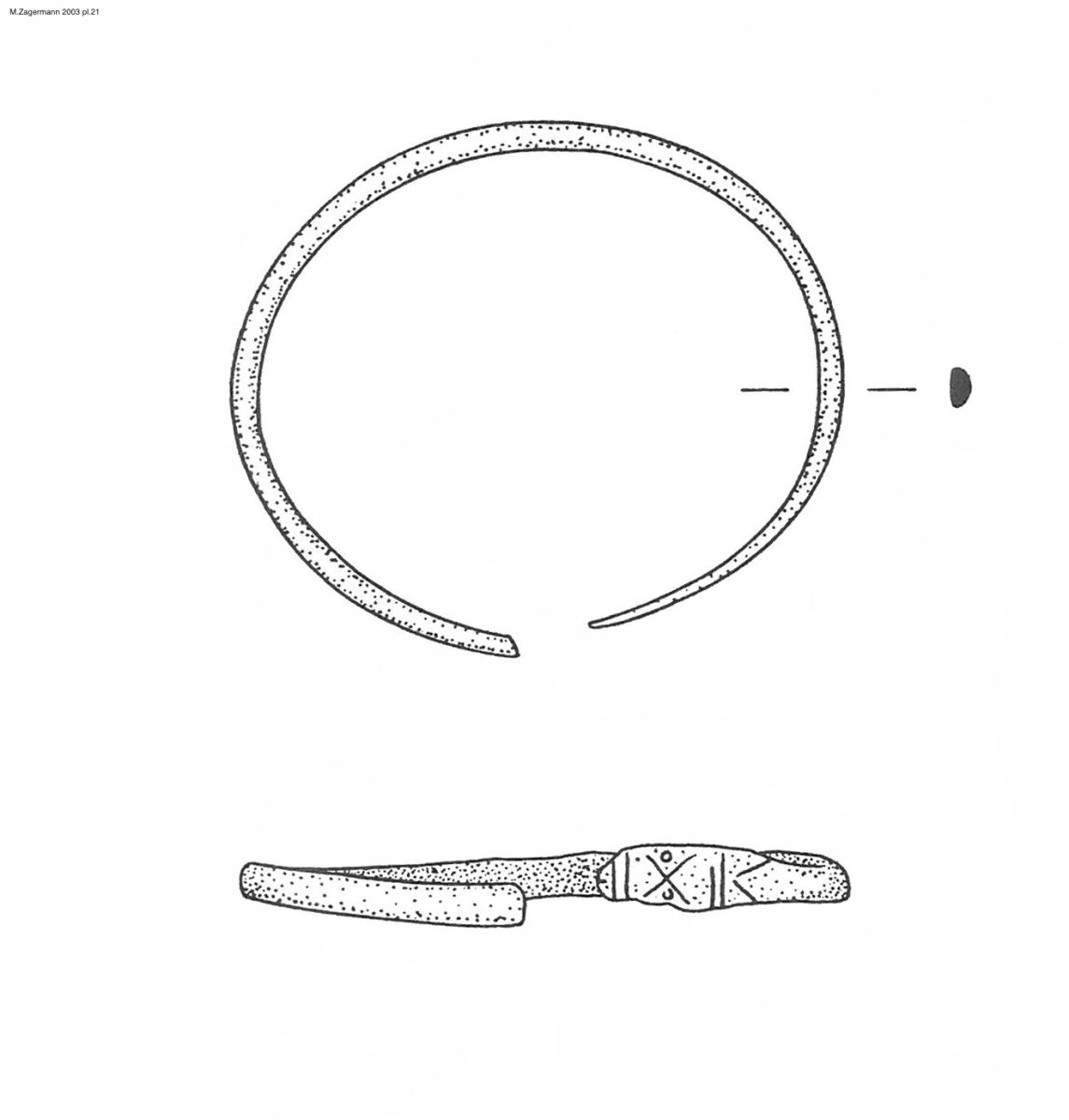 Bracelet à têtes de serpent stylisées
