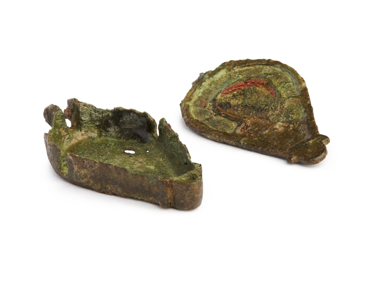 Boîte à sceau émaillée, en forme de goutte