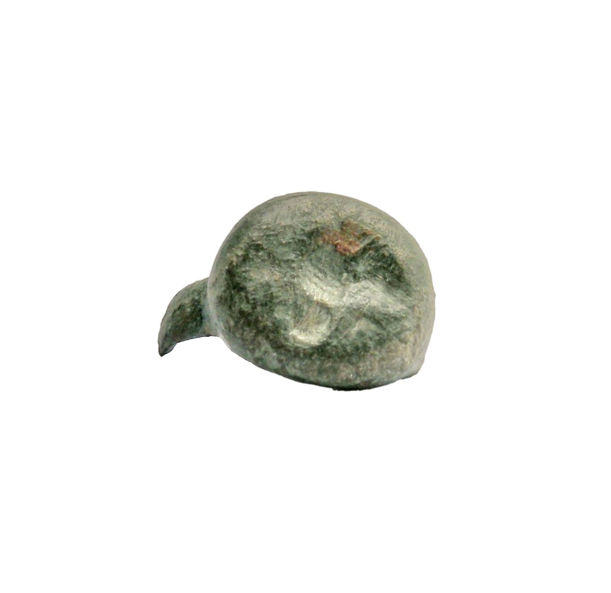 Bague à chaton surélevé et gravé