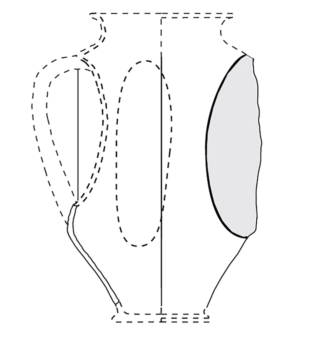 Médaillon d'applique sur gobelet en sigillée claire B