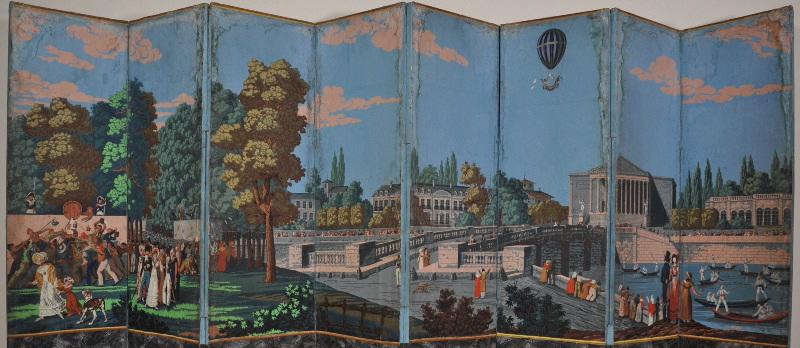 Fêtes publiques parisiennes (titre original d'après le prospectus retrouvé en 2008) ; Réjouissances populaires aux Champs-Elysées à l'occasion de la fête du roi (titre d'usage Nouvel 1990)