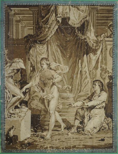 Pygmalion tombe amoureux d'une statue qu'il avait faite et Vénus la rend animée