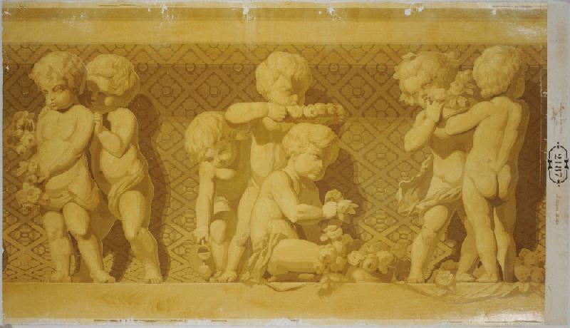 L'Elysée, titre du décor (Elément de la frise haute du décor)