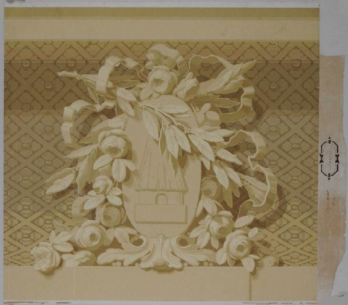 L'Elysée, titre du décor (Elément de la frise haute du décor)