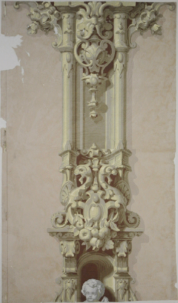 Les sciences, décor ornemens [sic] sculptés, style renaissance (Titre original du décor)