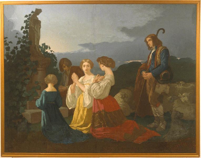 La Prière ou l'Angelus (Titre d'usage) ; Prière après le travail (Titre à l'exposition universelle de Londres en 1862)