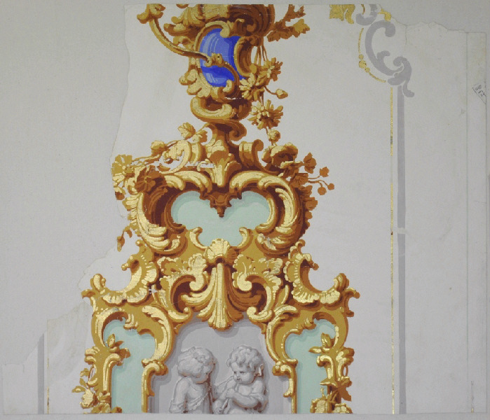 Décor Louis XV, ornements et fleurs (Titre original du décor)