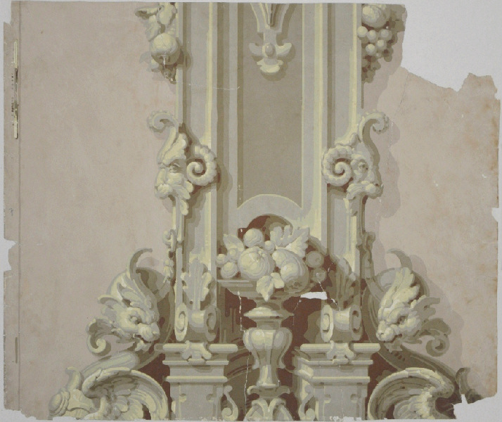 Les sciences, décor ornemens [sic] sculptés, style renaissance (Titre original du décor)