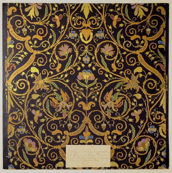 Papier peint continu à motif répétitif floral