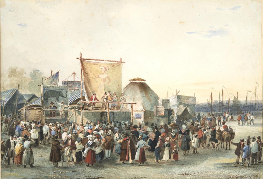 La foire, place Royale, en 1832