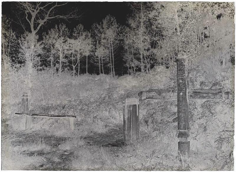 Croix-borne, fontaine Saint-Loup - Sabres (Titre attribué)