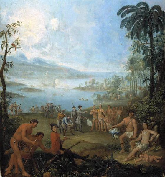 Les Européens débarquant en Amérique