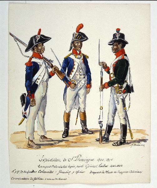 Troupes Coloniales levées par le Général Leclerc 1801-1802 ; Expédition de Saint-Domingue 1800 -1804