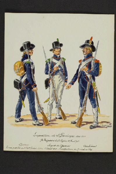 1/2 Brigades d'Infanterie Légère 28 floréal An X ; Expédition de Saint-Domingue 1800 -1804