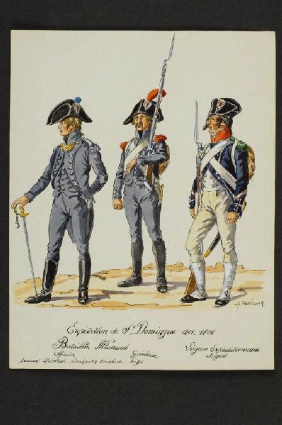 Bataillon Allemand, Légion Expéditionnaire ; Expédition de Saint-Domingue 1800 -1804