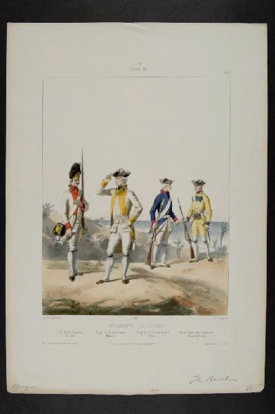 Louis XV 1772 Régiments coloniaux