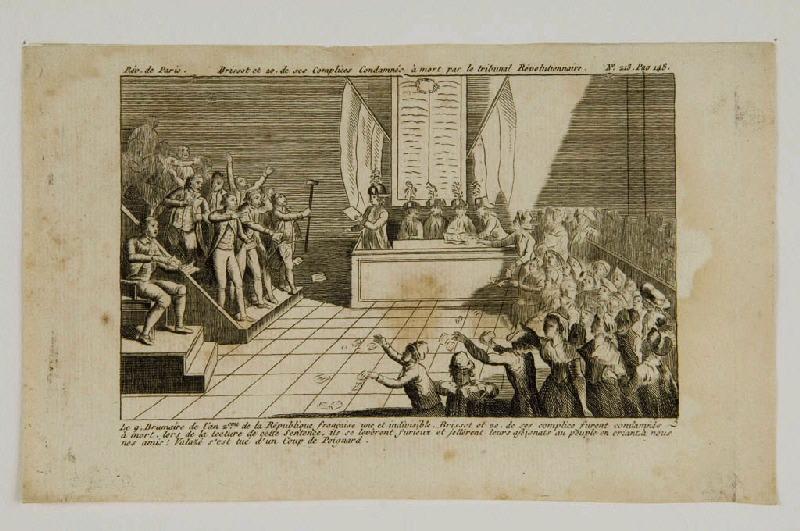 Révolution de Paris. Brissot et vingt de ses complices condamnés à mort par le Tribunal révolutionnaire