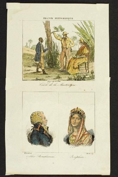 Créoles de la Martinique, portraits d'Alexandre et Joséphine de Beauharnais