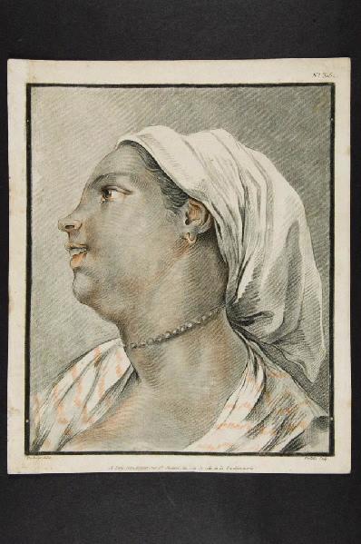 portrait d'une femme noire au crayon