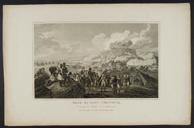 Prise de Saint-Christophe (Antilles) par le marquis de Bouillé le 12 Février 1782