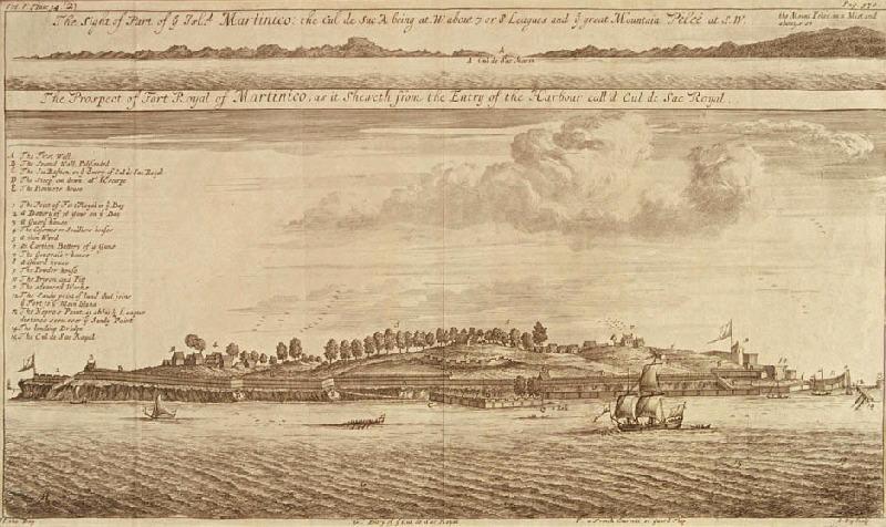 Deux vues de l'île de la Martinique
