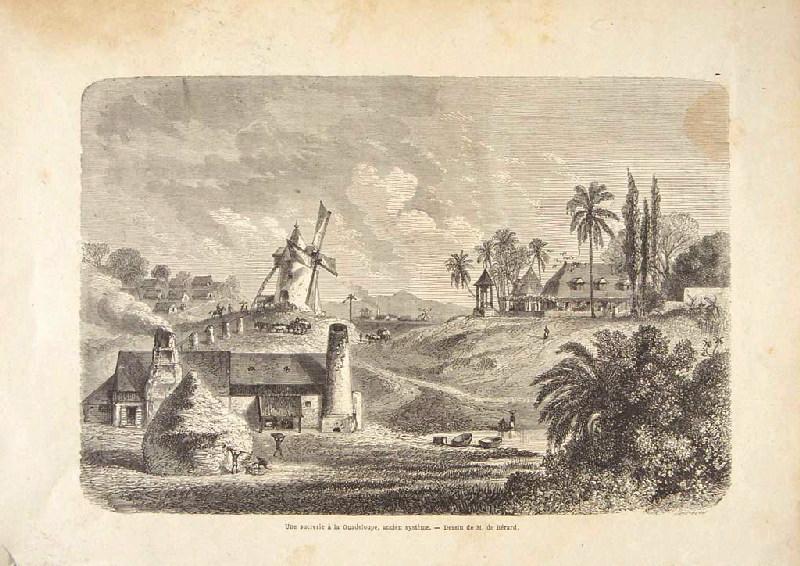 Une sucrerie à la Guadeloupe, ancien système