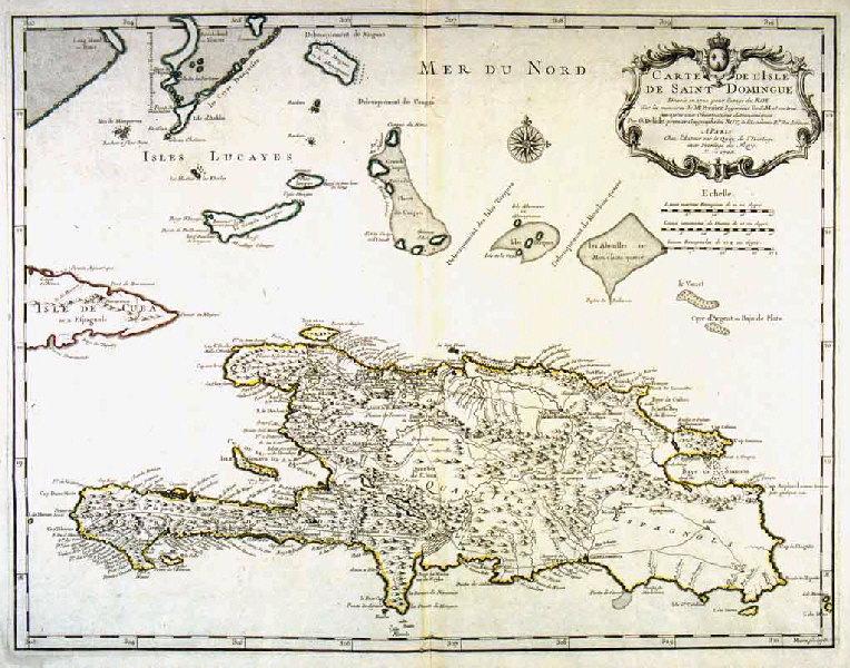 Carte de l'Isle de Saint Domingue