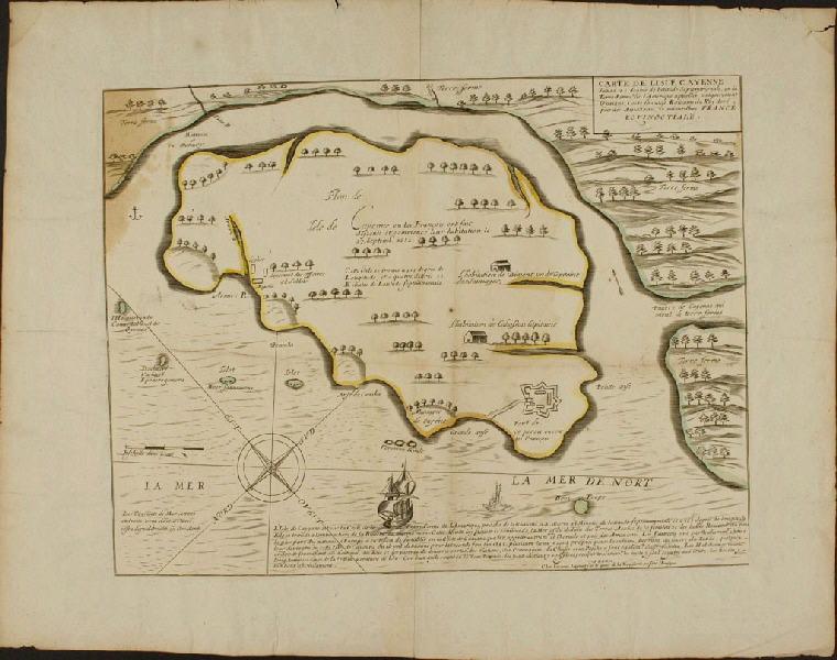 Carte de L'Isle Cayenne
