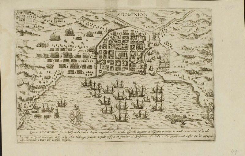 Plan de la ville de Saint-Domingue