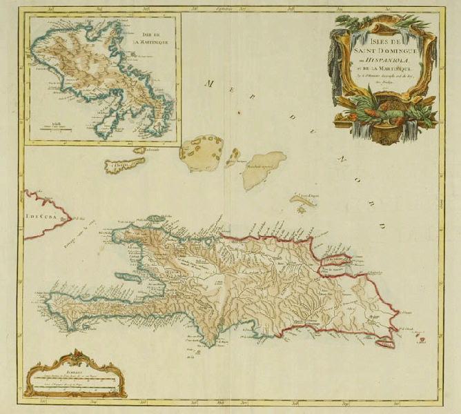 Isles de Saint Domingue ou Hispaniola et de la Martinique