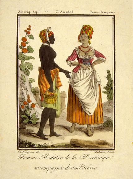 Femme mulâtre de la Martinique accompagnée de son esclave