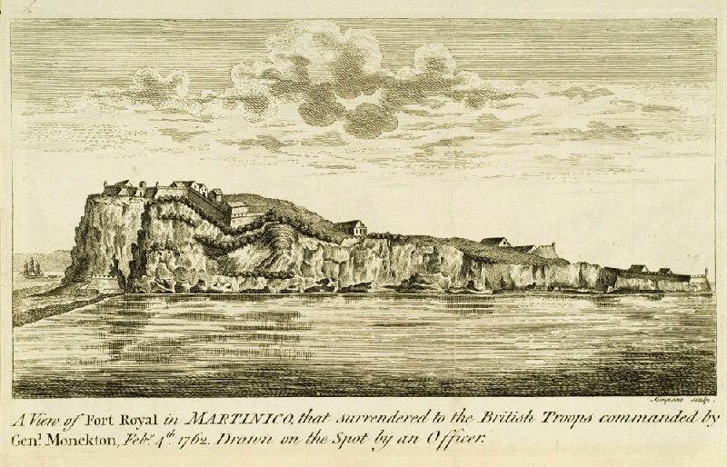 A View of Fort Royal in Martinico