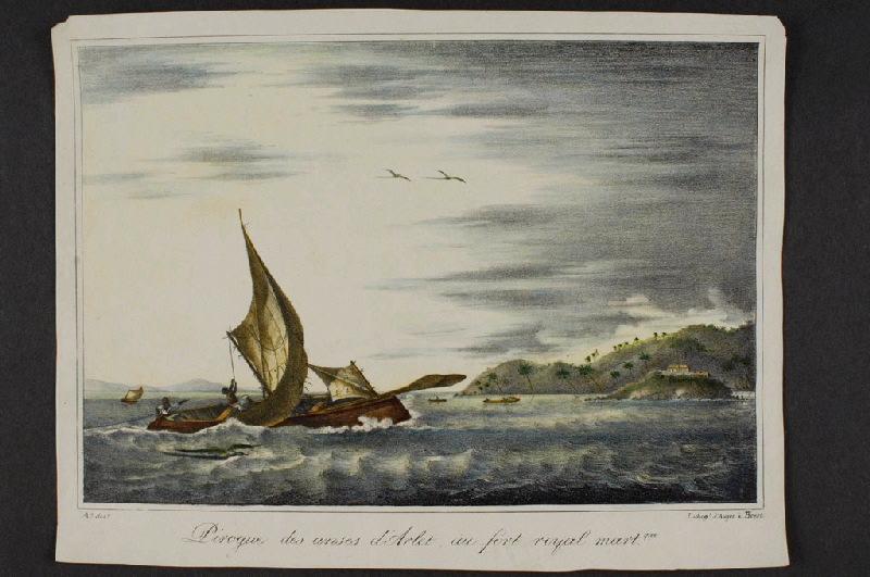 Pirogue des anses d'Arlet, au Fort Royal, Martinique