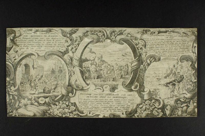 Prise de Carthagène par Monsieur de Pointis, Victoire Navale remportée par les François prez la Martinique, Expédition contre les Iroquois en 1695