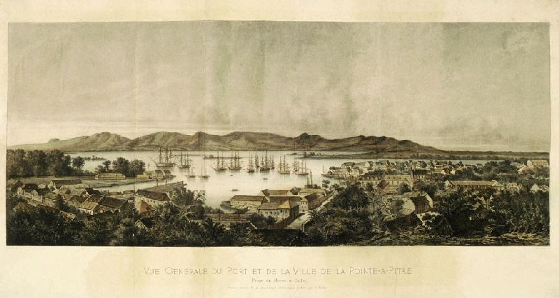 Vue Générale du Port et de la Ville de la Pointe-à-Pitre, prise du Morne-à-Caille