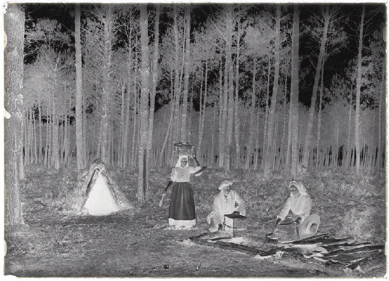 Commensacq, Bouhet, les résiniers aux barques ; Résiniers aux 'barques' (titre attribué)