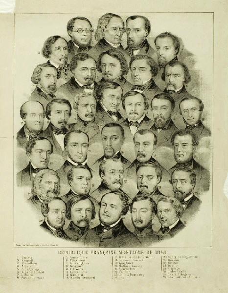 portrait de Groupe des députés de la Montagne en 1848