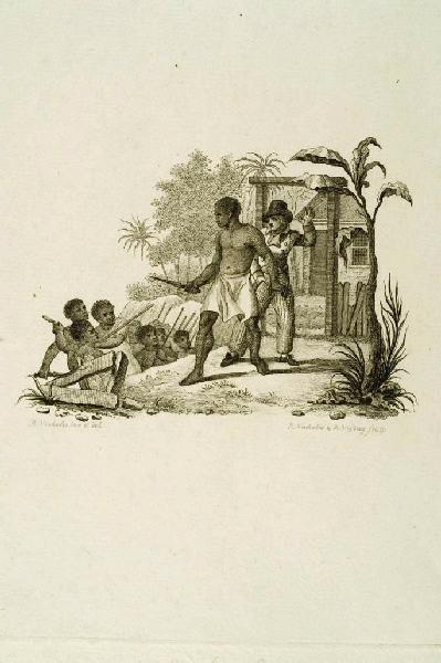 Un esclave défendant son maître pendant la révolte de 1791