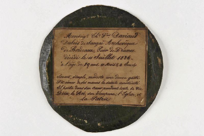 portrait de Monseigneur Charles-François d'Aviau Du Bois de Sanzay, archevêque de Bordeaux