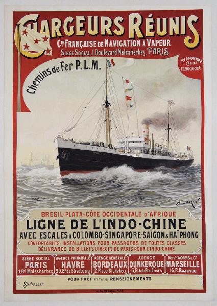 Chargeurs Réunis ... Ligne de l'Indochine...