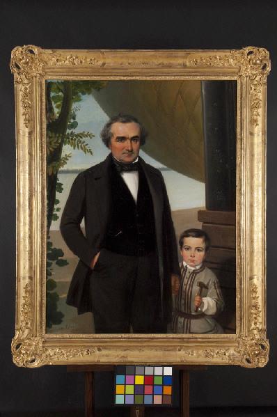 portrait d'un ingénieur et de son fils