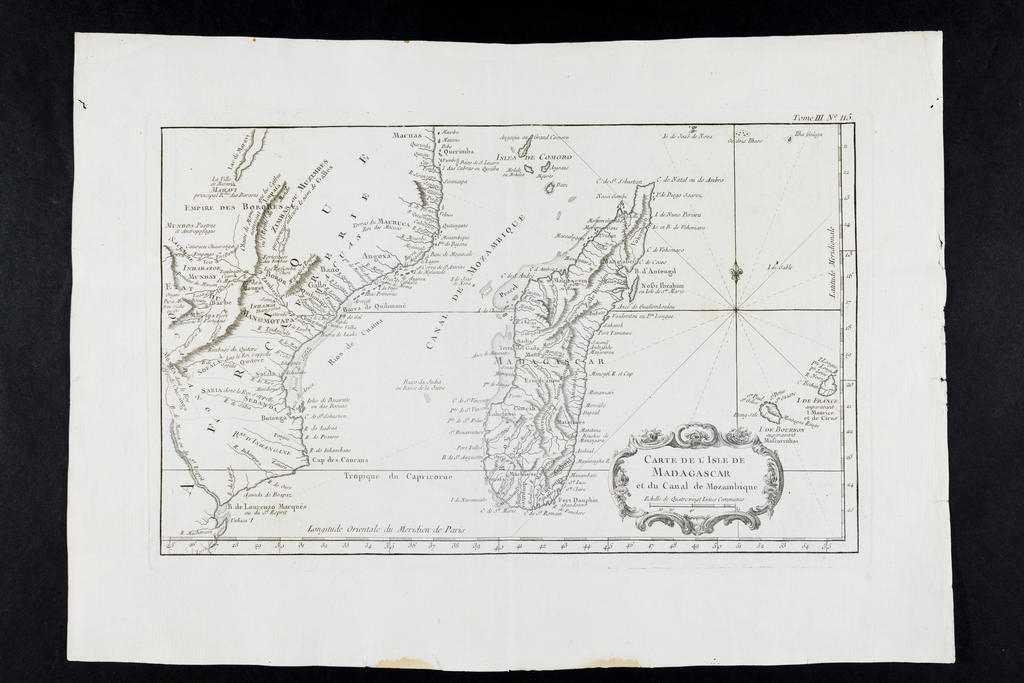 Carte de l'Isle de Madagascar et du Canal de Mozambique