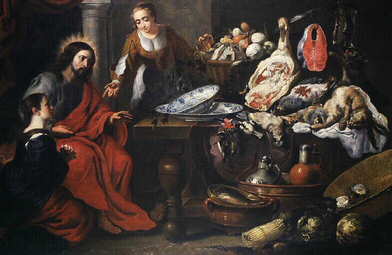 Jésus entre Marthe et Marie