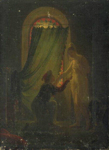 Deux personnages devant une fenêtre