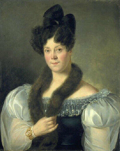 Portrait de Madame Antoine Merman, née Marie Caroline Batré (1791- ?) ; Portrait de femme (ancien titre)