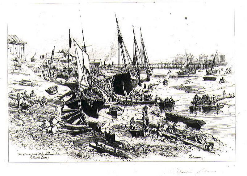 Un vieux port de Normandie : Trouville (Marée Basse)